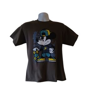 Disney Brown Mickey Mouse Graphic Tee